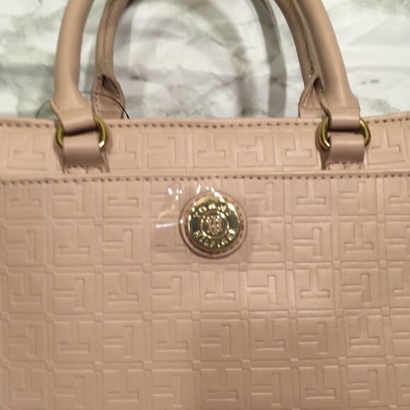 Tommy Hilfiger Logo‎ blush rose Satchel shopper bag NWT - Picture 4 of 12